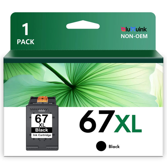 67XL Black Ink Cartridge Replacement for HP 67XL Black Ink for DeskJet 2742e 2720e ENVY 6458e 6010e Printer