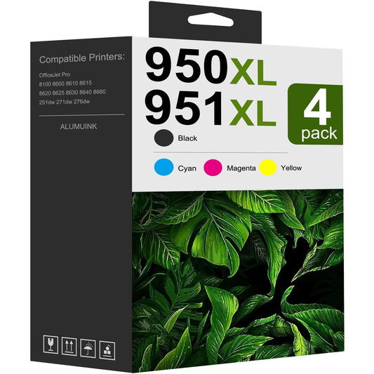 950XL 951XL Ink Compatible for HP 950 XL 951 XL Ink Cartridge Combo Pack for OfficeJet Pro 8620 8640