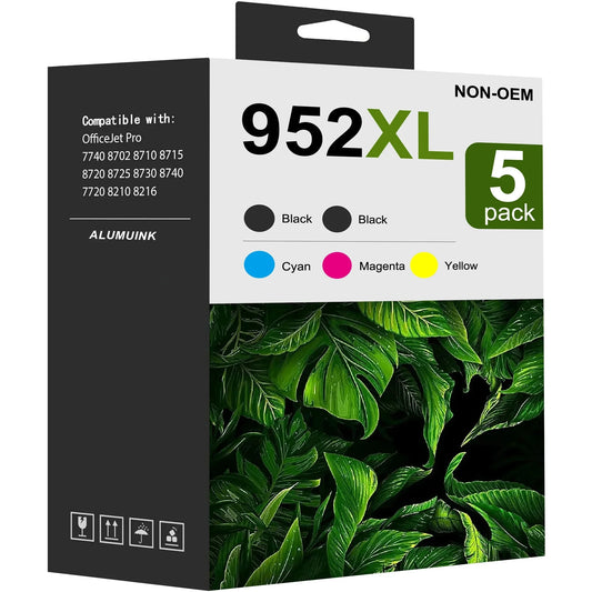 952 XL Ink Cartridge Compatible for HP 952 Combo Ink Cartridges for Office Jet Pro 8720 8710 Printer