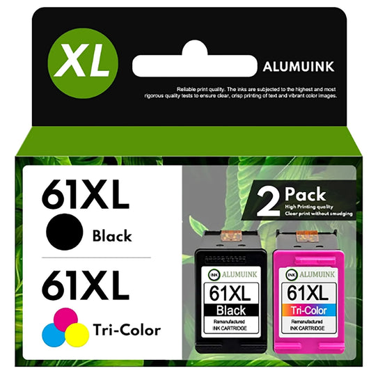 61XL High Yield 61 Ink Replacement for HP 61 XL Ink Cartridge Combo Pack Envy 4500 5530 5534 4502 Deskjet 1000 3000 2540 1010 3510 Officejet 4635 4630 Printer (Black Tri-Color)