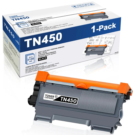 TN450 TN420 High Yield Toner Cartridge 1 Pack Replacement for Brother TN450 TN420 DCP-7060D Printer