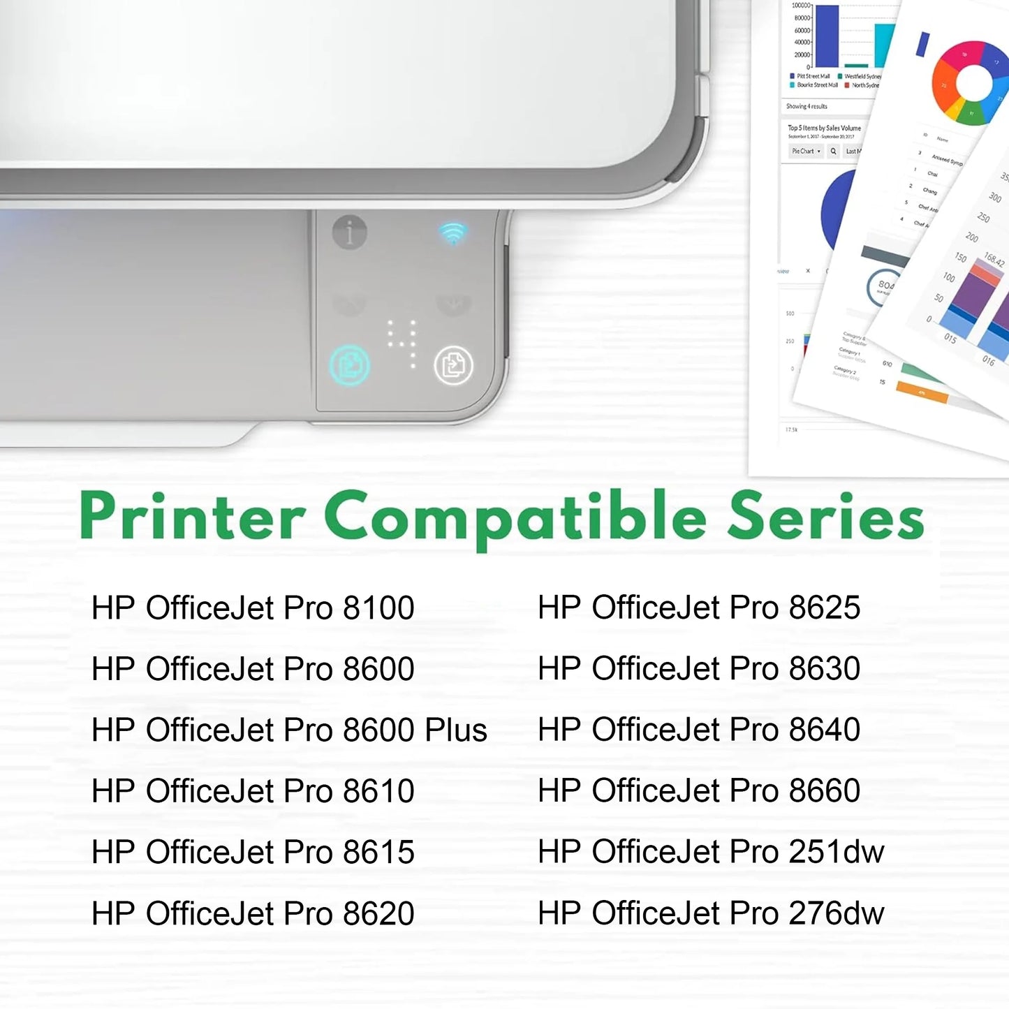 950XL 951XL Ink Compatible for HP 950 XL 951 XL Ink Cartridge Combo Pack for OfficeJet Pro 8620 8640